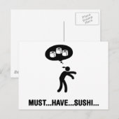 Sushi Lover Briefkaart (Voorkant / Achterkant)