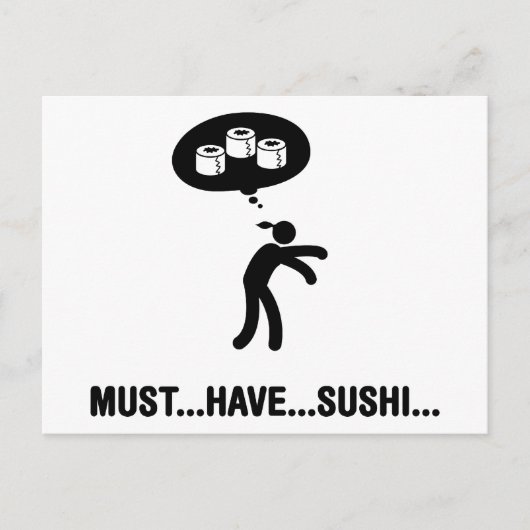 Sushi Lover Briefkaart (Voorkant)