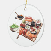 Sushi Lover Eten Japans  Keramisch Ornament (Links)