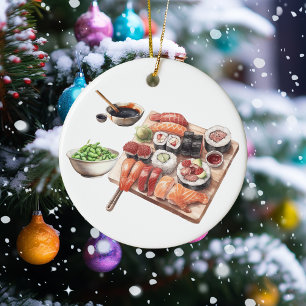 Sushi Lover Eten Japans  Keramisch Ornament