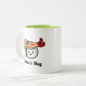 Sushi Lover Gift Tweekleurige Koffiemok (Voorkant links)