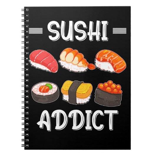 Sushi Lover Japanse verslaafde Sushi Notitieboek (Voorkant)
