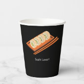 Sushi Lover Papieren Bekers (Achterkant)