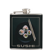 Sushi, maatkolf heupfles (Voorkant)