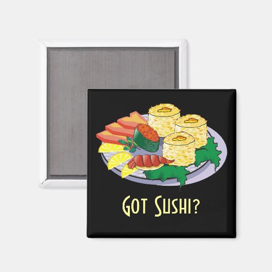  Sushi Magnet - voeg tekst, achtergrond toe. (Voorkant / Achterkant)