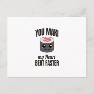 Sushi Maki   Japanse voedselkookgerei — Gift Idee Briefkaart