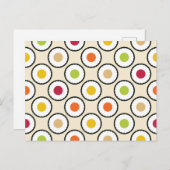 Sushi Maki Polka Dots Briefkaart (Voorkant / Achterkant)