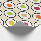 Sushi Maki Polka Dots Cadeaupapier (Hoek)