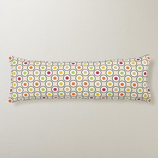 Sushi Maki Polka Dots Lichaamskussen (Voorkant)