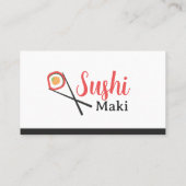 Sushi Maki-Visitekaartje Visitekaartje (Achterkant)