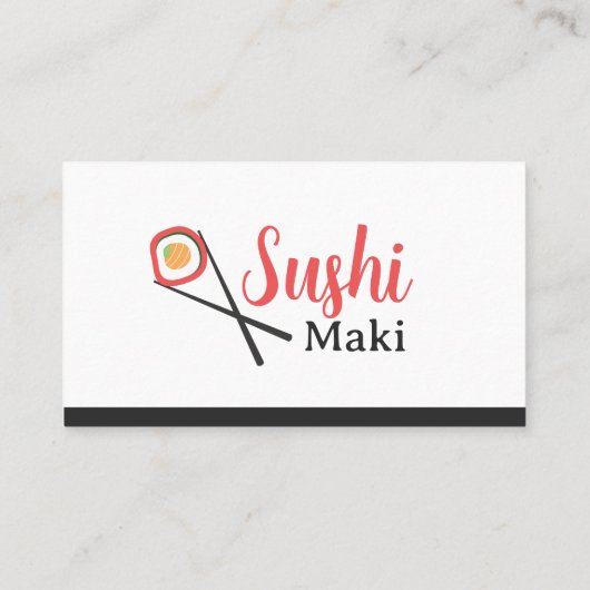 Sushi Maki-Visitekaartje Visitekaartje (Achterkant)