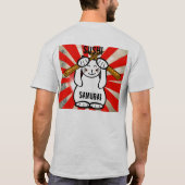 Sushi Maneki Neko ? Samurai - Aangepast T-shirt (Achterkant)
