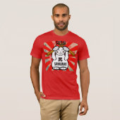Sushi Maneki Neko Samurai T-shirt (Voorkant volledig)