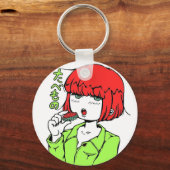 sushi manga girl pop sleutelhanger (Voorkant)