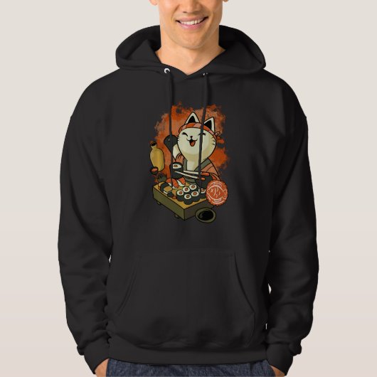 Sushi Master Cat Sweatshirt (Voorkant)