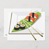 Sushi Meal Briefkaart (Voorkant / Achterkant)