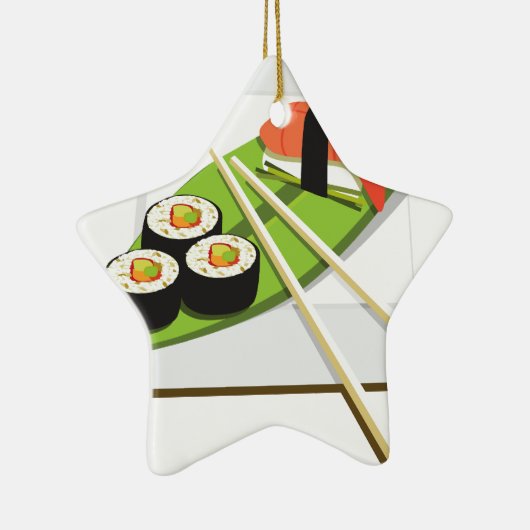 Sushi Meal Keramisch Ornament (Rechts)