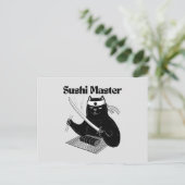 sushi meester, sushi kat briefkaart (Staand voorkant)