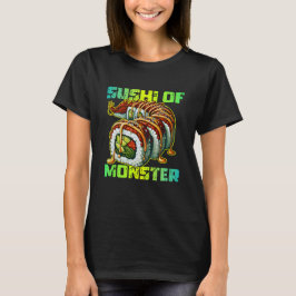 sushi met monsterontwerp t-shirt