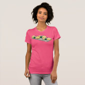 Sushi met roze bloemen t-shirt (Voorkant volledig)