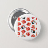 Sushi met zalm - Syake-maki Ronde Button 5,7 Cm (Voorkant /achterkant)