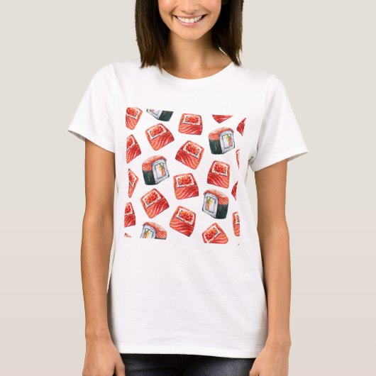 Sushi met zalm - Syake-maki T-shirt (Voorkant)