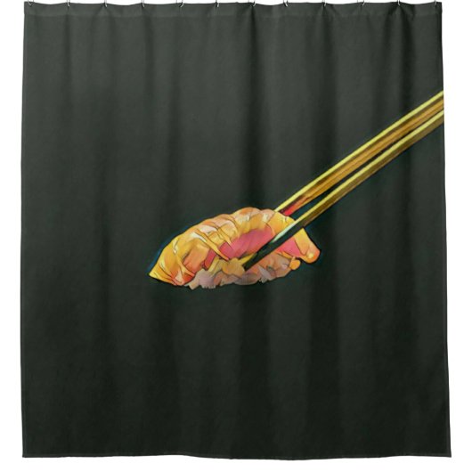 Sushi minachting cadeau douchegordijn (Voorkant)