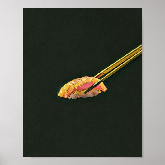 Sushi minachting cadeau poster (Voorkant)