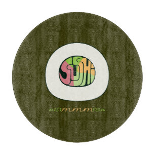 Sushi mmm Glazen snijvlak Snijplank