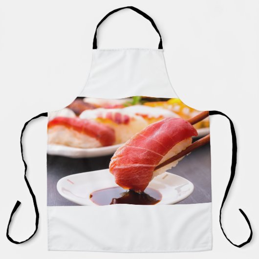 Sushi Moment Apron – Tuna Dive in Soy Sauce Schort (Voorkant)