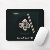 Sushi monogram mousepad muismat (Met muis)