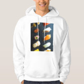 Sushi Museum on a Blackboard | Modern Japanese Sty Hoodie (Voorkant)