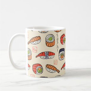 sushi naadloos patroon koffiemok