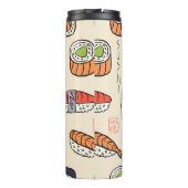 sushi naadloos patroon thermosbeker (Achterkant)