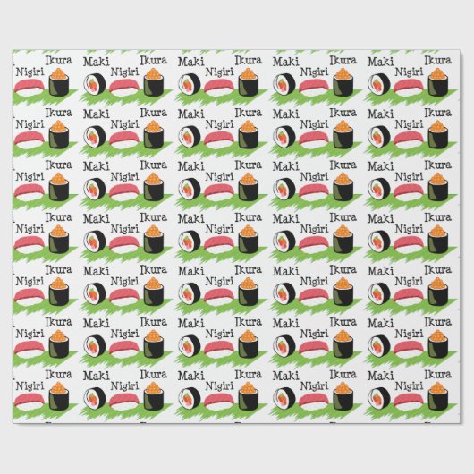 Sushi Names Cadeaupapier (Vlak)