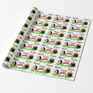 Sushi Names Cadeaupapier