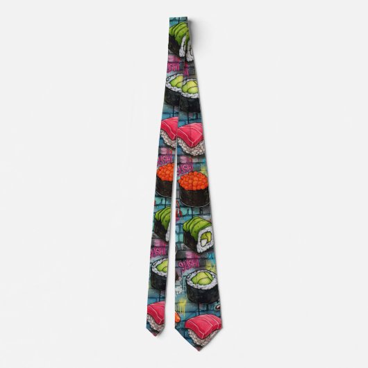 Sushi Neck Tie Stropdas (Achterkant)