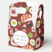 Sushi Neutral Baby shower Bedankdoosjes (Geopend)