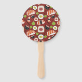 Sushi Neutral Baby shower Handwaaier (Achterkant)