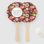 Sushi Neutral Baby shower Handwaaier (Voorkant en achterkant)