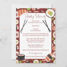 Sushi Neutral Baby shower