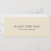 Sushi Night Out Cadeaubon voor Sushi Lover Kaart (Achterkant)