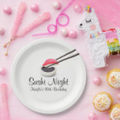 Sushi Night Party Paper-Borden Papieren Bordje (Feest)