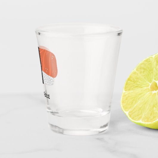 Sushi Nigiri Japanse eetkunst gepersonaliseerd Shot Glas (Rechts)