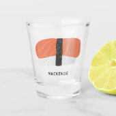 Sushi Nigiri Japanse eetkunst gepersonaliseerd Shot Glas (Voorkant)