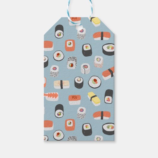 Sushi Nigiri Maki Roll Cadeaulabel (Voorkant)
