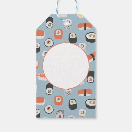 Sushi Nigiri Maki Roll Cadeaulabel (Achterkant)