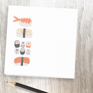 Sushi Nigiri Maki Roll Japanese Food Art Post-it® Notes