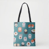 Sushi nigiri Maki Roll Japanese Food Art Tote Bag (Voorkant)