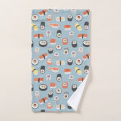 Sushi Nigiri Maki Roll Pattern Bad Handdoek (Handdoek)